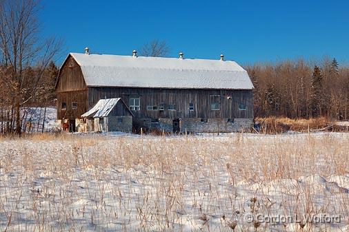 Snow-Topped Barn_11863.jpg - Photographed at Ottawa, Ontario - the capital of Canada.